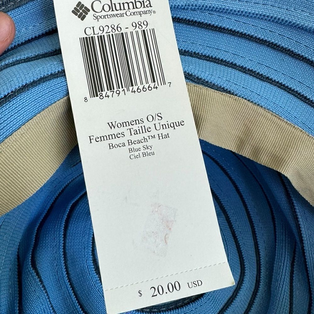 Columbia Boca Beach Hat Blue sky NWT O/S - Picture 6 of 6